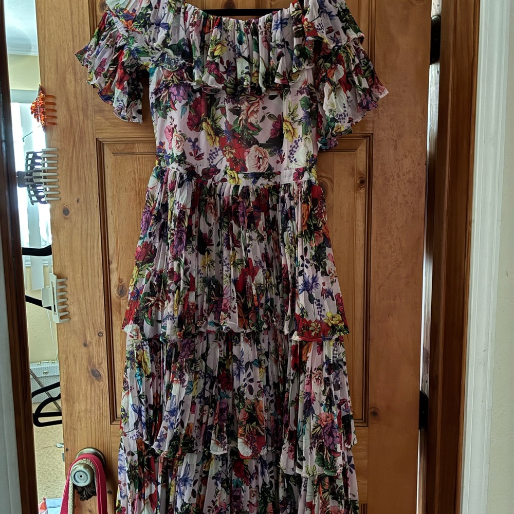 Aura Floral Off-Shoulder Dress